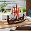 Juego de construcción de barcos piratas, compatible con jugu