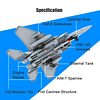 Juego de bloques de construcción de aviones de combate, 227