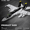 F/A-18 Hornet Fighter Tomcat Juego de ladrillos de construcc