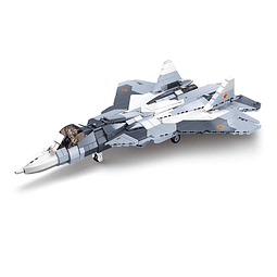 Su-57 Fighter Military Army Avión Juego de ladrillos de cons