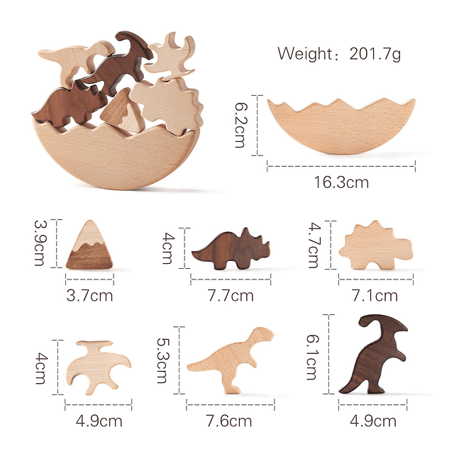 Juguetes de dinosaurio de madera , juguetes de dinosaurio pa