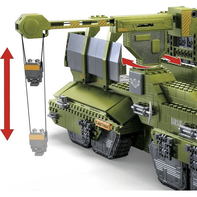 Halo Infinite Building Toys Set, UNSC Elephant Sandnest Tank