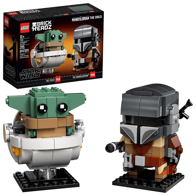 BrickHeadz Star Wars The Mandalorian & The Child 75317 Jugue