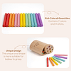 Juguetes de madera Montessori para niños, 7 colores, juguete