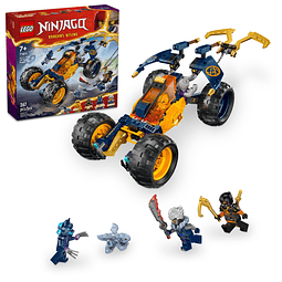 NINJAGO Coche Buggy Todoterreno Ninja de Arin con 4 Minifigu