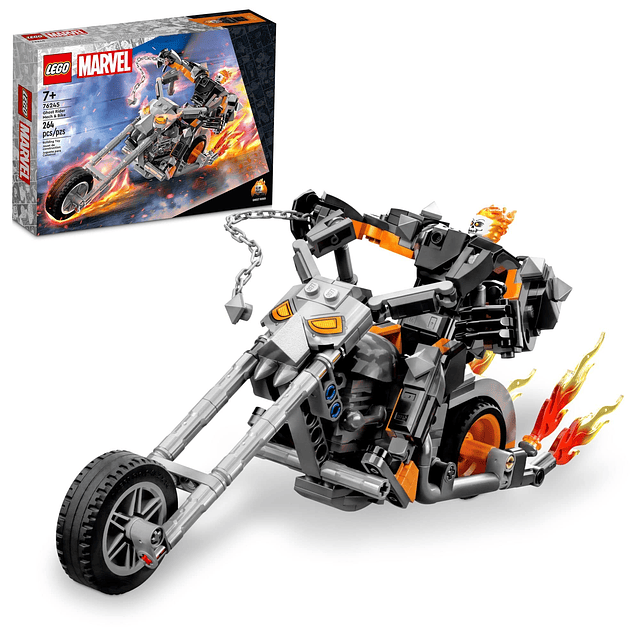 Marvel Ghost Rider Mech & Bike 76245, Moto de Juguete para C