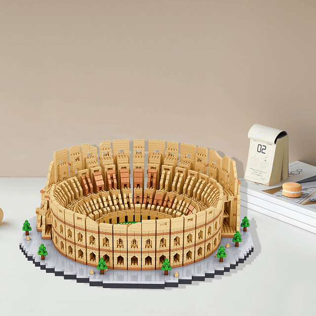 Juego de Bloques de Construcción Modelo del Coliseo Romano M