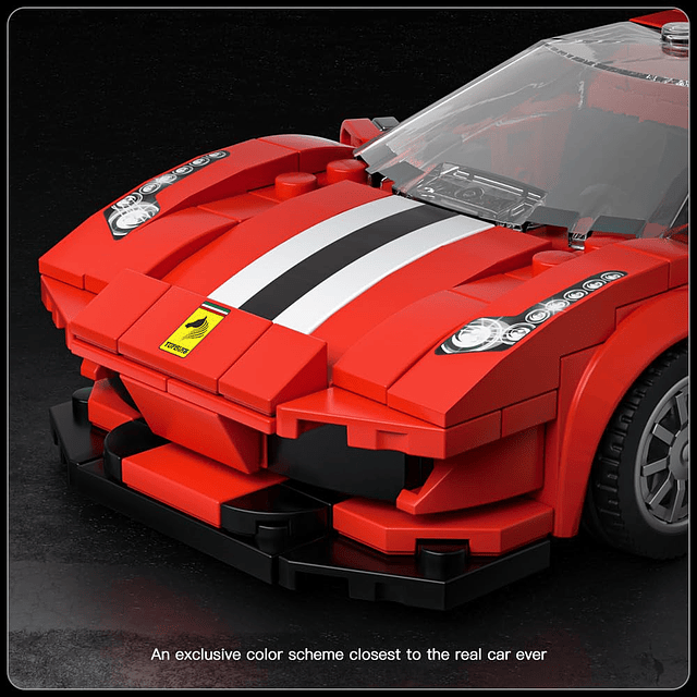 Mold King Speed ​​Champion F488 GTB Juegos de construcción d