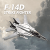 F-14D Fighter Tomcat Juego de ladrillos de construcción de a