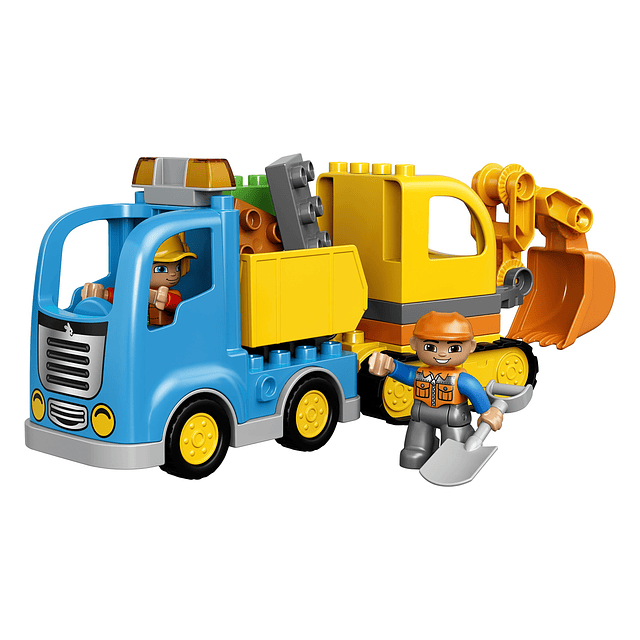 DUPLO Town Camión y Excavadora de Orugas 10812 Camión Volque