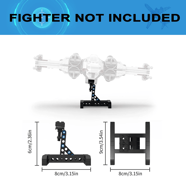 Soporte de exhibición para Lego X-Wing Starfighter 75301, Ma