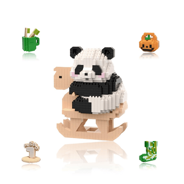 Guitar Panda Mini Building Blocks, 1782 PCS Micro Nano Build