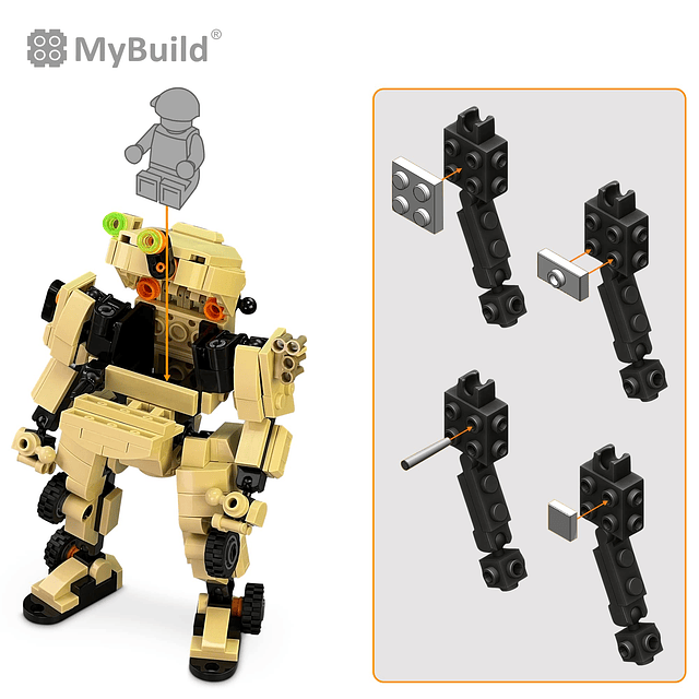 Mecha Frame Armed Forces Stryker 5020 - Bloques de robots de