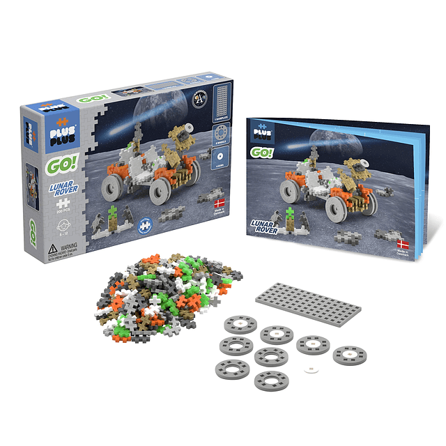 MÁS MÁS - ¡VAMOS! Lunar Rover - 200 piezas - Modelo de vehíc