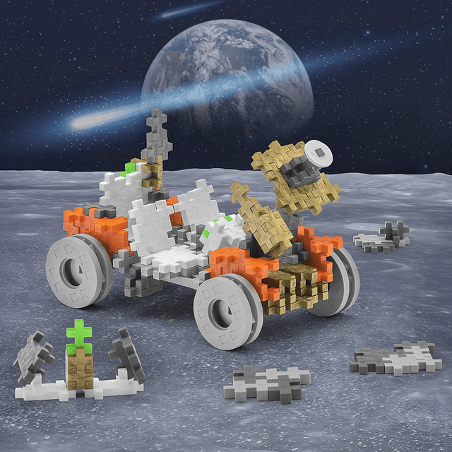 MÁS MÁS - ¡VAMOS! Lunar Rover - 200 piezas - Modelo de vehíc