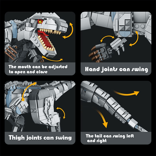 Dinosaurio Bloques de Construcción Juguetes 993 Piezas STEM