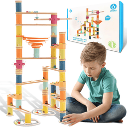 Marble Run Juguetes de construcción para niños, 146 piezas d