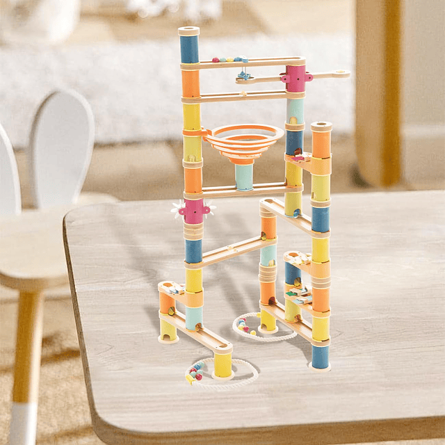 Marble Run Juguetes de construcción para niños, 146 piezas d