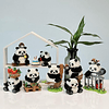 Lindos Panda Mini Juegos de Animales de Construcción, Decora