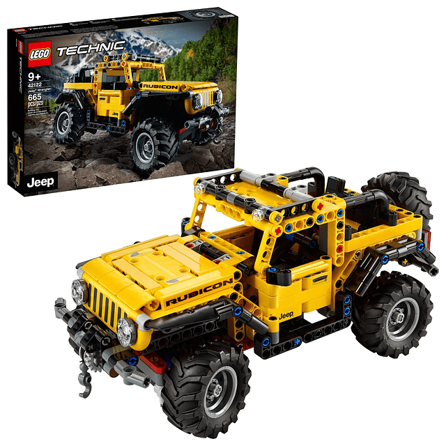 Technic Jeep Wrangler 4x4 Toy Car 42122 Kit de construcción