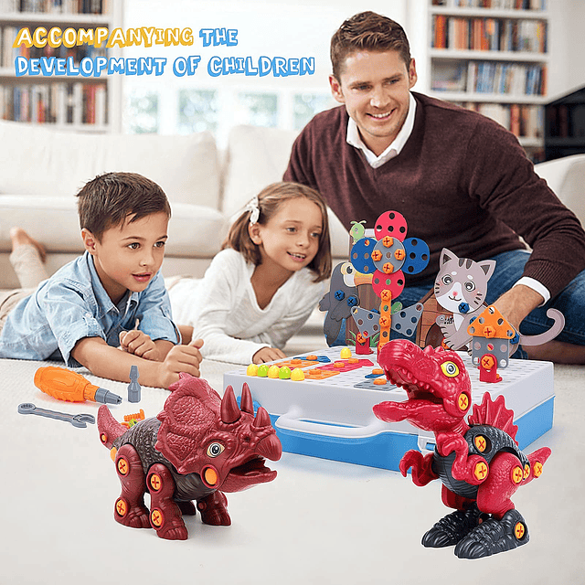 Take Apart Dinosaur Toys para niños 3-5-7, juguetes educativ