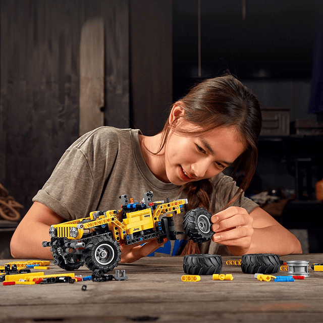 Technic Jeep Wrangler 4x4 Toy Car 42122 Kit de construcción