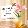 Kit de construcción de ramo de flores de tulipanes, juego de