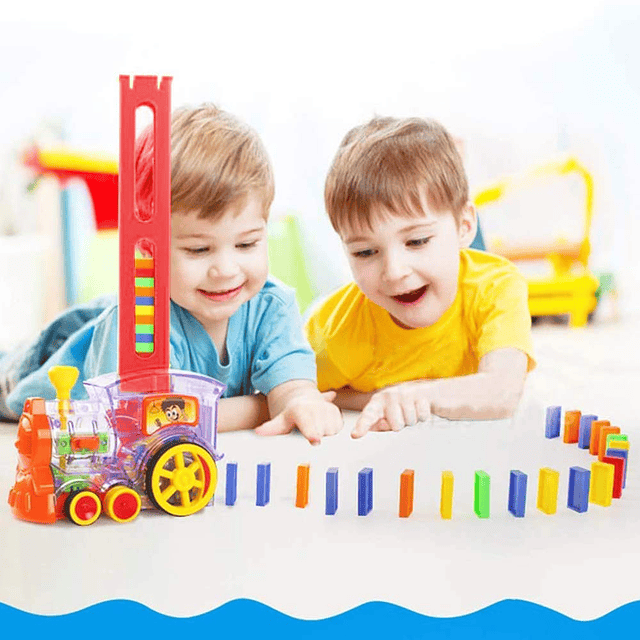 100 piezas Domino Train Toys para niños de 3 a 12 años Bloqu