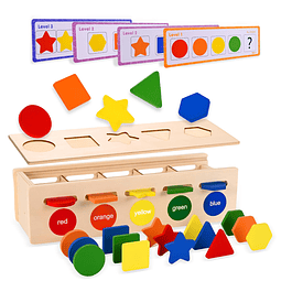 Montessori Toys, juguete de madera para clasificar y combina