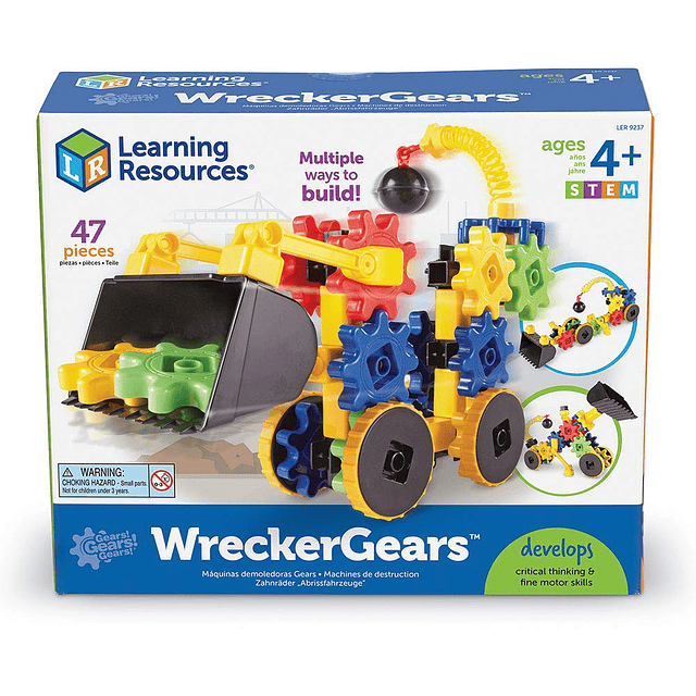 Recursos de aprendizaje ¡Engranajes! Wreckergears, 47 piezas