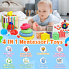 Juguetes Montessori para bebés de 6 a 12 meses, juguetes par