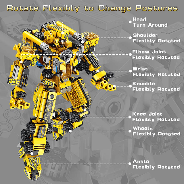 STEM Juguetes de construcción, 573 PCS Robot STEM Juguetes p