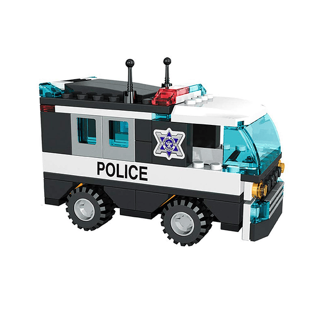 Kit de construcción de coches de policía de la ciudad, juego