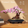 Bonsai Tree Kits de bloques de construcción 4 en 1, juego de