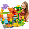 Marble Run Building Blocks Dino Toys: Pista de carreras de b