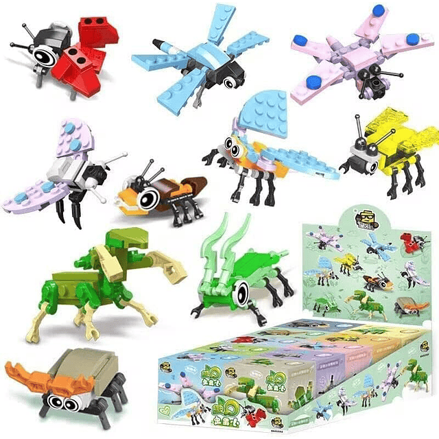 30 PCS Bloques de Construcción Animales STEM Juego de Ladril