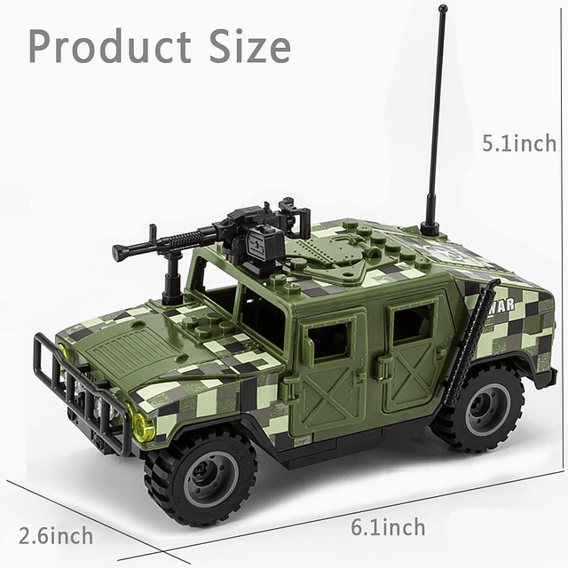 Bloques de Construcción de Vehículos Blindados Juguete de Co