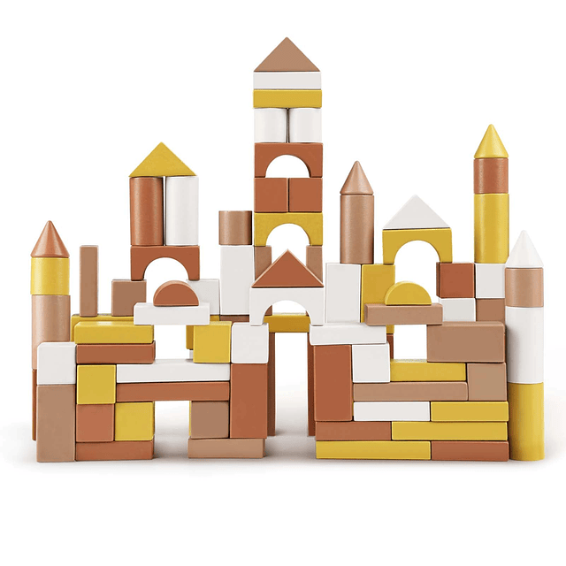 Bloques de Construcción para Niños Pequeños 1-3, 100PCS Bloq