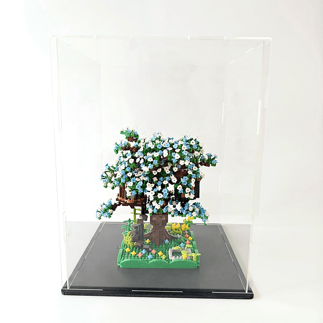 Juego de construcción de árbol bonsái de flor de cerezo con