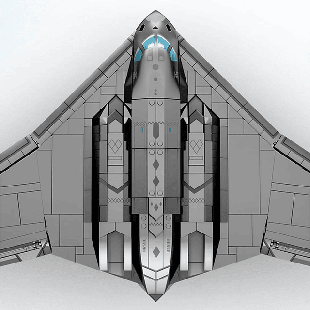 M6201 B2 Bloques de bombardero, 1613 piezas de aviones milit