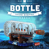 Titanic Ship in a Bottle Juego de bloques de construcción, j