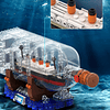 Titanic Ship in a Bottle Juego de bloques de construcción, j