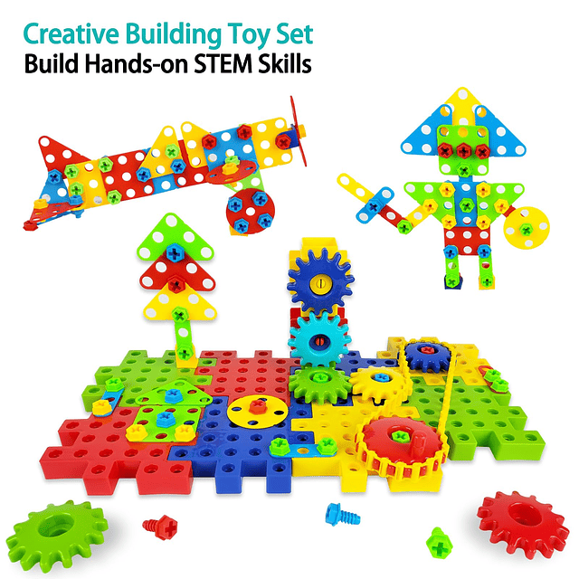 Gears Toys para niños, juguetes educativos de construcción S