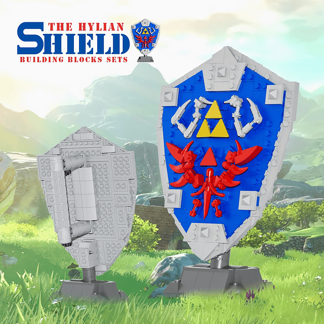 BOTW Hylian Shield Juego de bloques de construcción, juguete