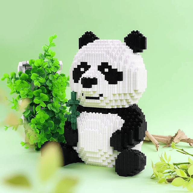 Panda Micro Bloques de Construcción Animal Mini Ladrillos de