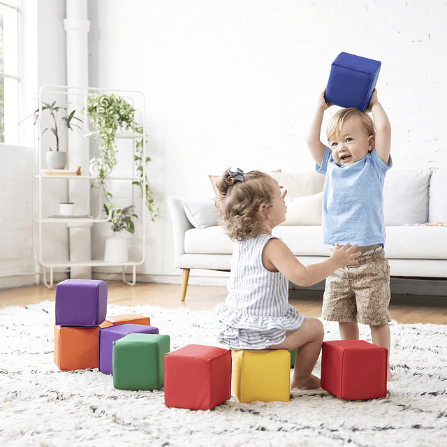 Bloques de construcción SoftZone Patchwork para niños pequeñ