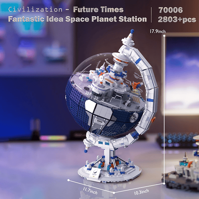 Space Planet Immigration Station Kits de bloques de construc