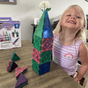 Crayola Glitter Magnetic Tiles, juego de construcción para n