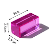 Bloques de tiras acrílicas de cristal arcoíris, bloques de g