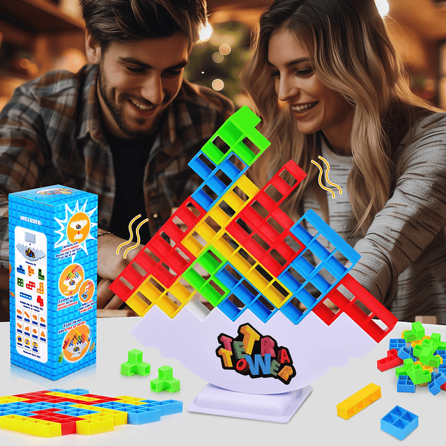 NOVIIML wer Game, 48PCS Juego de Bloques apilables de Equili